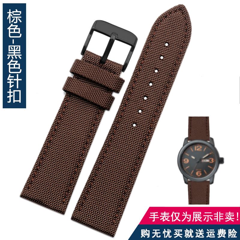 Для часов Omega Seiko Casio Tissot Ремешок 19мм 20мм 22мм 23мм 24мм Нейлон Кожаный Браслет на запястье Мужской Водонепроницаемый Холщовый Браслет Ремень