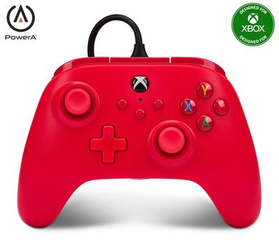 Год PowerA Проводной контроллер Xbox Series Xbox One PC для Windows Красный Функция двойной вибрации [2 Гарантия] XS 10/11 (Официально лицензировано) 1519366-01