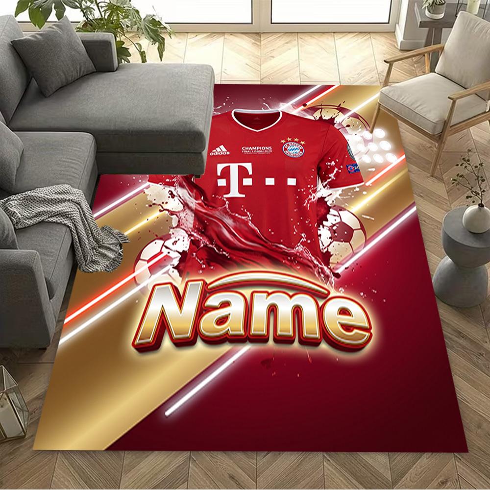 Fc Bayern Munich Jersey Floor Rug Office Rug Design for Study room Bedrooms Hallway Game Room Antislip Carpet Decorate Offices Wedding Party Gift