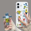 Мультяшный чехол для мобильного телефона подходит для Apple 15 Beechburg iPhone17/16pm, забавный, с подставкой, 14pro, мягкий и прозрачный.