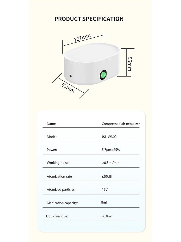 Воздушно-компрессорный небулайзер для детей и взрослых - для домашнего использования