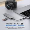 USB C Hub Adapter Type C GADEBAO 4k Hdmi Type C Docking Station Usb Hub High Speed Data Transfer 4K Compatible HDMI Fast PD Charging Port SD TF Card