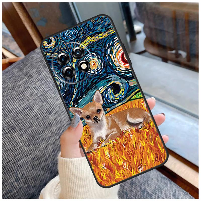 Cartoon Chihuahua Dog Case For OnePlus 13T 8T 10T 9 10 Pro 15 13 12 11 13R 12R Nord CE 5 2 3 4 Lite N20 N30 Coque