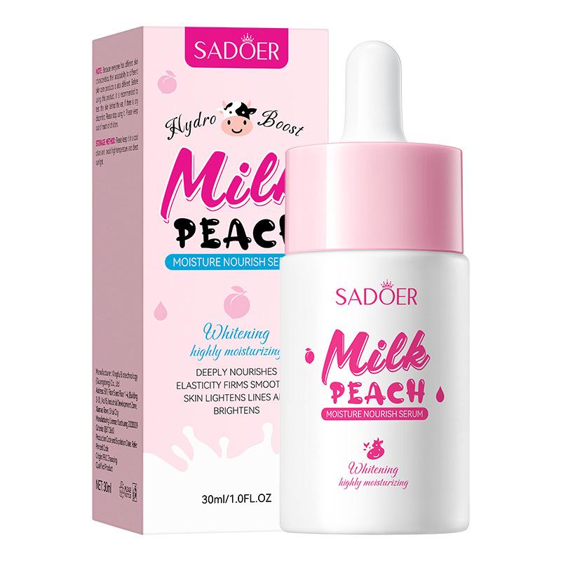 SADOER Milk Fruits Facial Serum for Face Skincare Moisturizing Firming Hydrating Facial Essence Beauty Face Skin Care Products