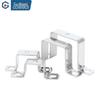 GUWANJI 304 Stainless Steel Square Pipe U-Clamp