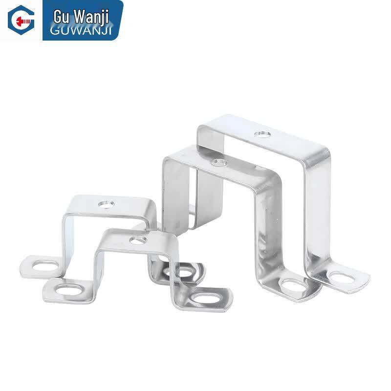 GUWANJI 304 Stainless Steel Square Pipe U-Clamp