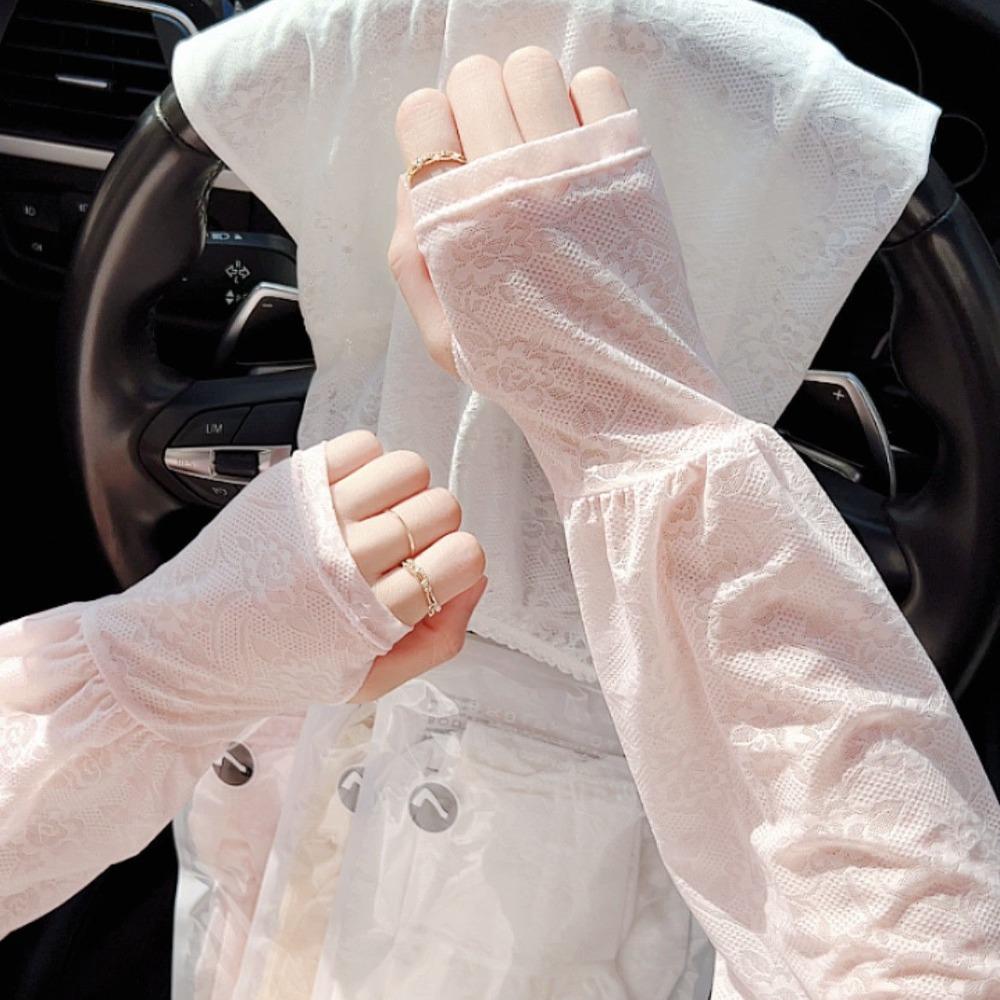 Дышащие рукава из ледяного шелка, защита от УФ-лучей, длинные перчатки из ледяного шелка, модный солнцезащитный рукав, спорт