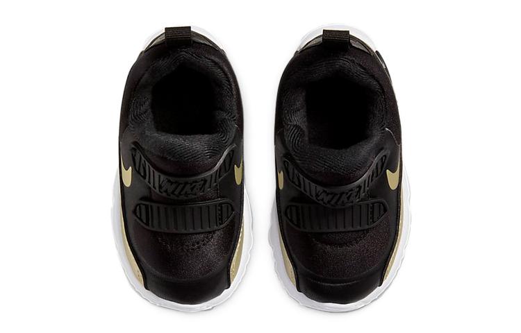 Nike Air Max 90 Tiny BT Низкие Кроссовки для Малышей Черный Золотой Младенцы и Малыши DC9201-091