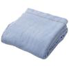 Nishikawa Pile Organic Made In Nishikawa Cotton Solid 204203913 Blanket, Single, Cotton, Japan, Pesticide-Free, Soft, Farm, Color, NC44, Blue,