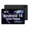 ALLDOCUBE iPlay 60S Android 14 Widevine Netflix 12GB Virtual 128GB 1TB Expandable Dual WiFi 1280x800 IPS GMS Certified Tablet, 10-inch, 8-Core Tablet,