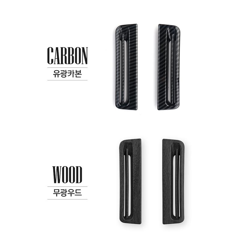 For Genesis G80 -2026 LHD Carbon Fiber Car Interior Dashboard Front Upper Air Vent Outlet Cover Trim Car Accessories