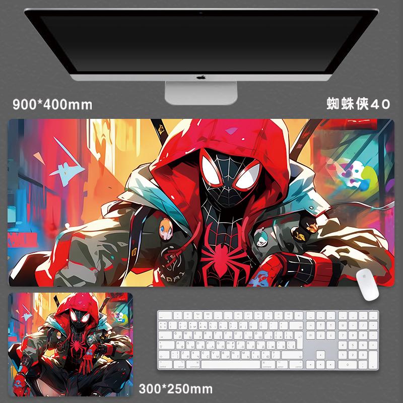 For Spider-Man Mouse Pad Extra Large Game Animation Computer Keyboard(80X40cm)