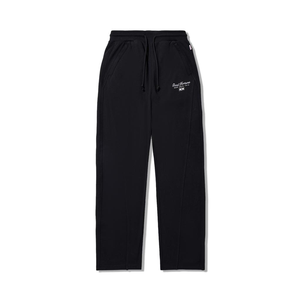 Li Ning Daily Prosperity Series Loose Straight Comfortable Casual Pants Women Bottoms Black AKLV702-2