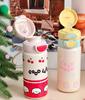 316 Stainless Steel Thermos Mug Cute Girls and Children Water Cups Straw Cup 500ml 17oz