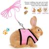 2 Pieces Guinea Pig Clothes Baby Ferret Rats Hamster Soft Mesh Harness Leash Vest Set with Bell for Guinea Pigs, Hamster, Ferret, Rabbit, Chinchilla 