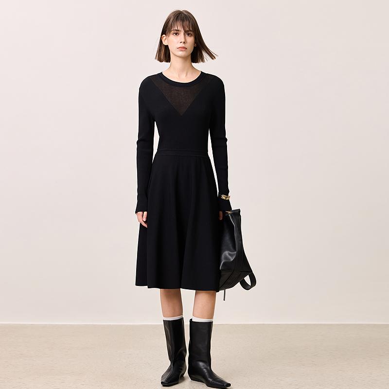 LILY slim fit knitted dress for women