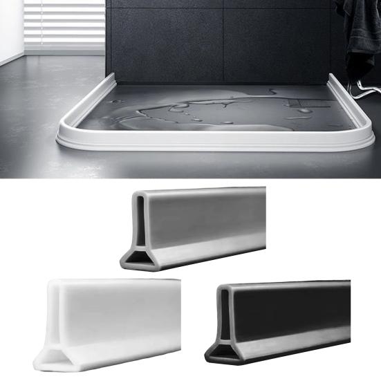 100/200 см складной порог для душа, водонепроницаемая самоклеящаяся силиконовая барьерная полоса для кухни, ванной, сухого и влажного разделения, сгибаемая
