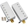 Artec MLA97 Alnico 5 Covered Mini Humbucker Pickup PU Set for Electric Chrome Neck/Bridge Guitar,