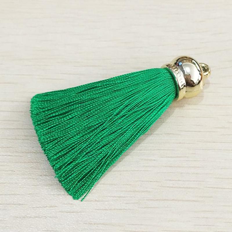 15*70 мм позолоченный колокольчик с шелковой кисточкой, подвеска для изготовления ювелирных изделий, брелок для ключей
