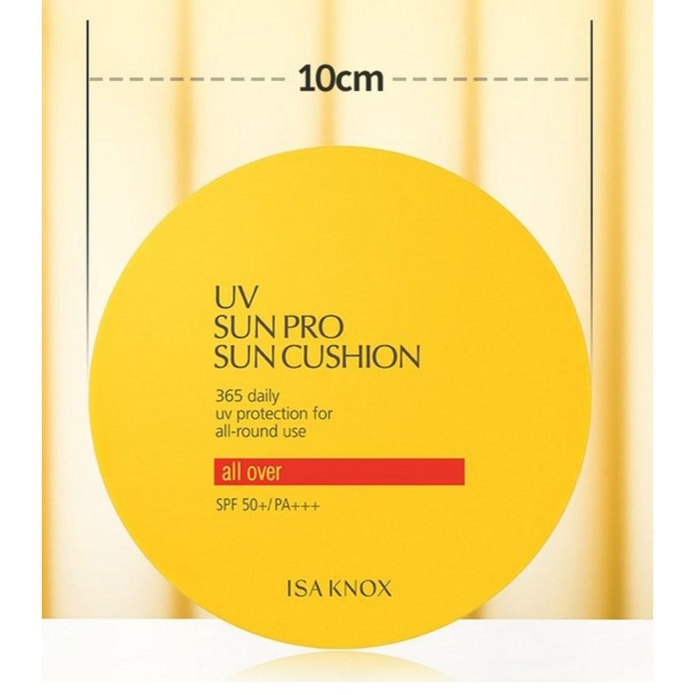 ISA KNOX UV Sun Pro 365 All Over Big Sun Cushion SPF50+ PA+++, 23g, 2 Pieces