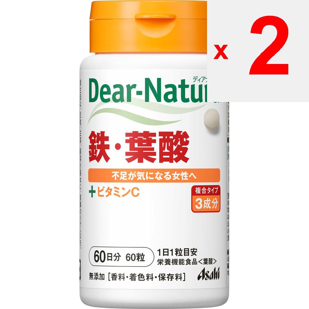 Asahi Dear-Natura Железо и фолиевая кислота 60 капсул Препараты железа Минералы Препараты железа