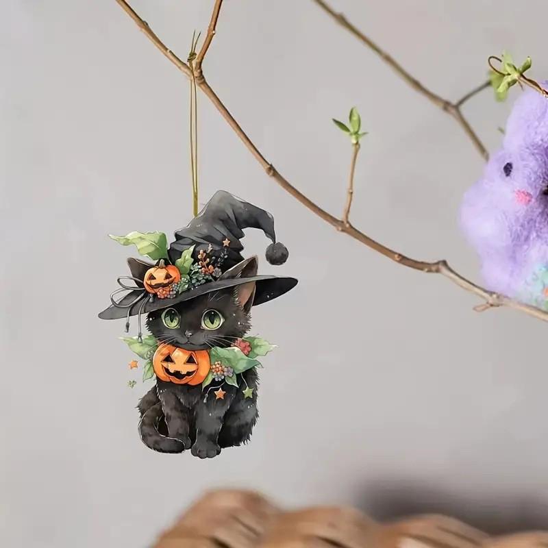 Хэллоуин Мультяшный Котенок Подвеска для Автомобиля - Праздничное Украшение Интерьера