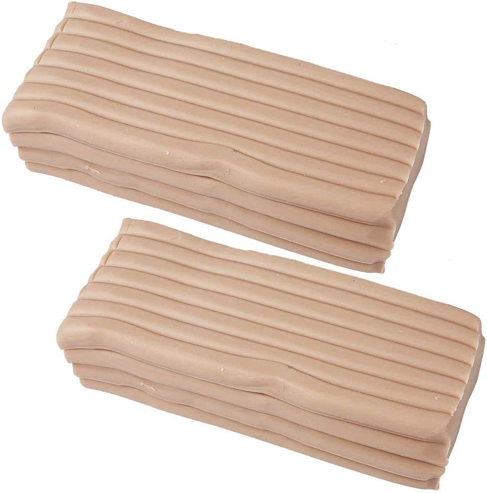 Super Sculpey Бежевый 454г (Набор из 2) / Форма для моделирования фигурок Polyform Gray Sculpey R-1148-02