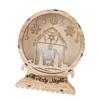 Nativity Scene LED Light Wood LED Light Decoration Light Up LED Wood Christmas Ornaments for Christmas Holiday Supply