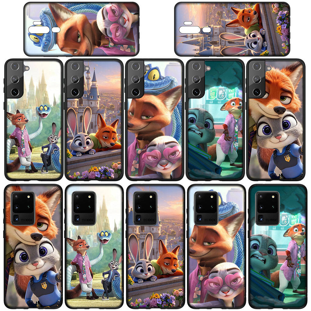 Для iPhone 17 16 15 Xiaomi Poco F7 F8 X7 X6 C85 C75 M8 Redmi Note 14 13 12 11 Pro Max 14C 13C 15C A3 A4 Чехол для телефона Мультяшный Ник Зверополис Гари Джуди 2