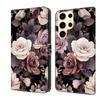 Roses Pattern PU Leather Book Case for iPhone Samsung Huawei Honor Google Redmi Xiaomi LG Motorola Sony Nokia Oneplus Oppo