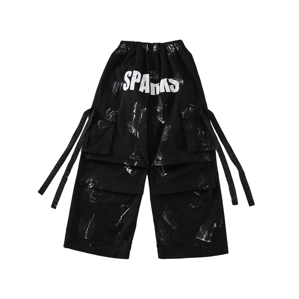 Детский костюм для хип-хопа и джаза - Модная уличная одежда для мальчиков и девочек, Летний наряд для выступлений