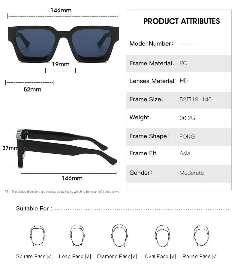 Новые Ретро Квадратные Солнцезащитные Очки для Женщин Мужчин Мода Люксовый Бренд Винтажная Оправа Солнечные Очки UV40 Защита