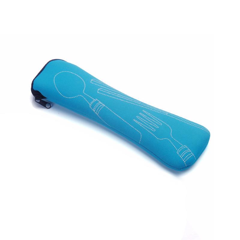 Travel Cutlery Bag Portable Knife Fork 1Pc Zipper Fashion Soft Chopsticks Bag