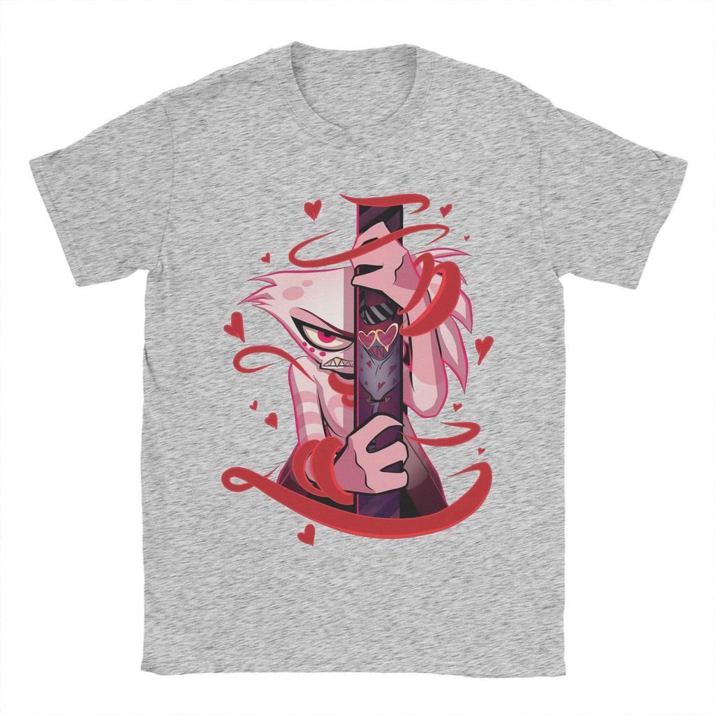 Веселые футболки Hazbins Hotels для мужчин, хлопковые футболки с круглым вырезом, футболки с коротким рукавом, одежда для подарка