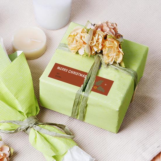 10 листов бирки для рождественского подарка и обратно, самоклеящаяся мультяшная Санта-Лось, рождественская тема, сделай сам, подарочная коробка, конверт для поздравительной открытки, подарочная наклейка, этикетка