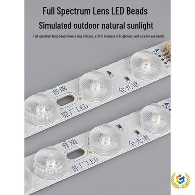 Светодиодный потолочный светильник полного спектра, Защита глаз, 3 цвета, Бесступенчатый пульт дистанционного управления