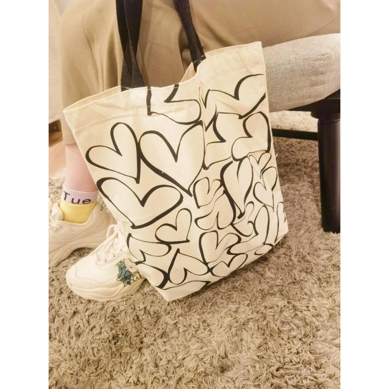 Холщовая сумка Ins плечо большой емкости Forest Handbag сумка для покупок