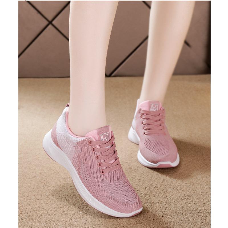 Women's Shoes,Breathable Flyknit Shoes,,Strap Fashion Trend Sneakers