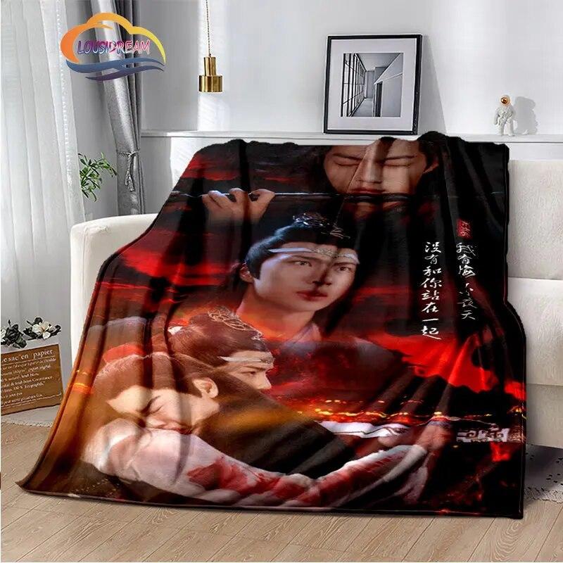 The Untamed Flannel Blankets Popular Tv Weiwuxian Blanket Portable Warm Blanket for Sofa Bed Soft Gifts Girls and Fans