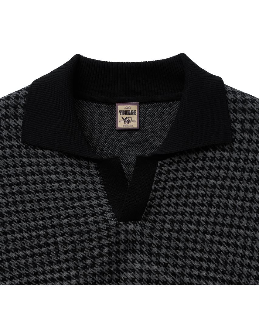 IOLO Houndstooth Half Collar_Black
