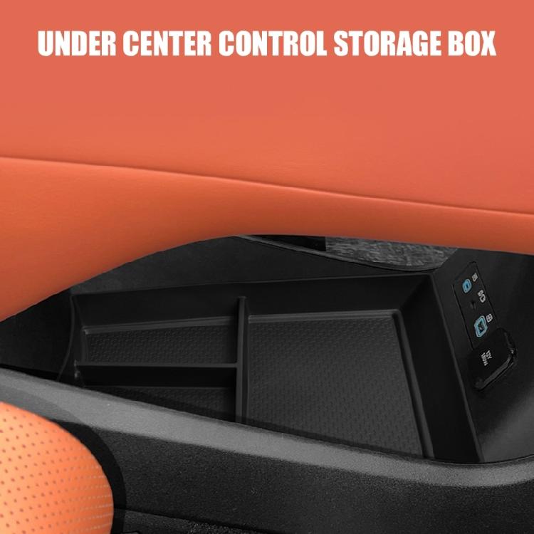 Lower Console Tray Insert for Car Storage, Sectioned Console Bin with Grip Pattern for Phone, Cards, Coins, and Small Items for Daily Use