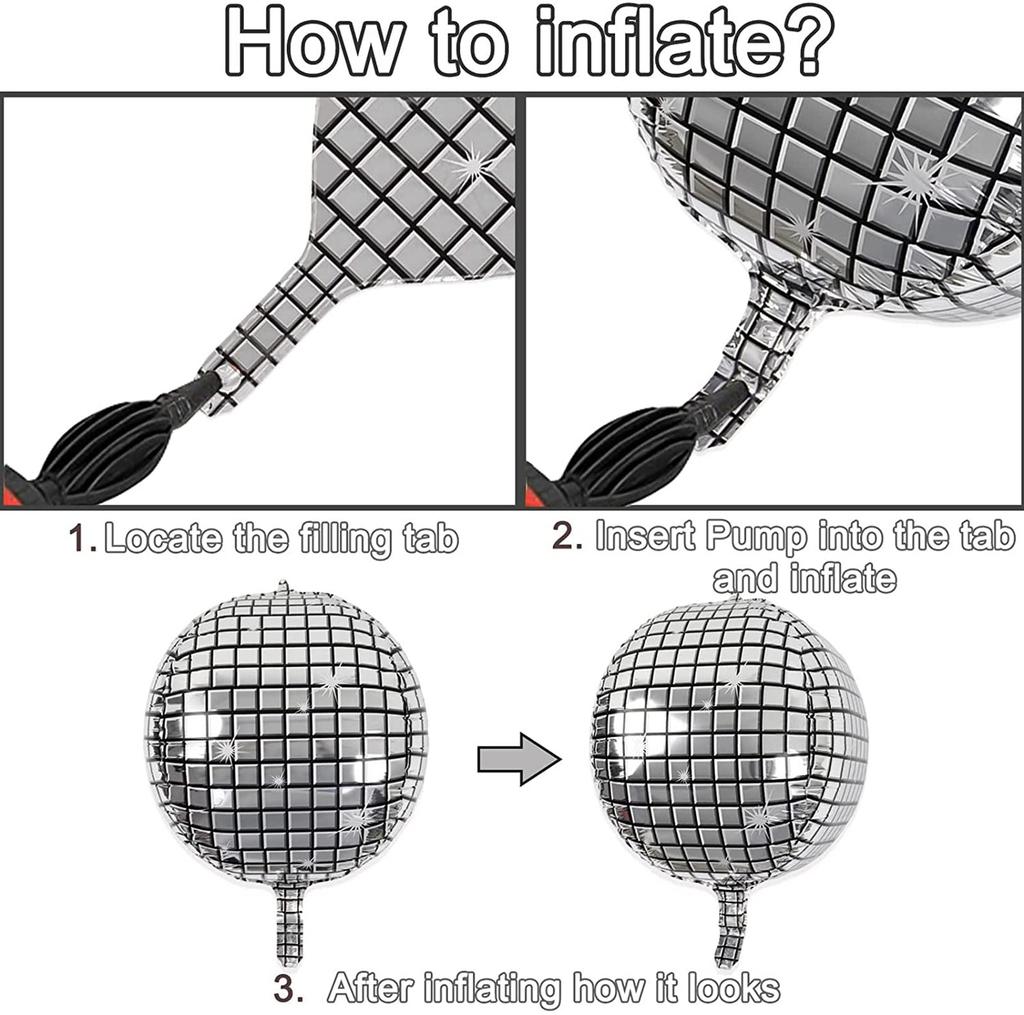 6 упаковок больших шаров для диско-бальных залов для украшения и принадлежностей для вечеринки по случаю дня рождения в стиле диско в 1970-х годах