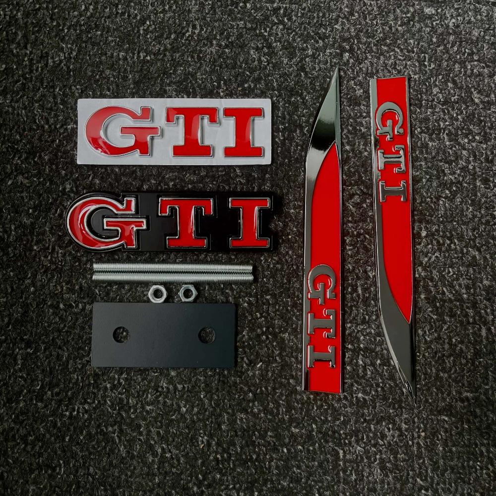 2026 Hot VOLKSWAGEN 3Pcs 3D Metal Car Trunk Logo Sticker Grill Emblems Badge Decals For VW Golf 2 3 4 5 6 8 MK2 MK3 MK4 MK5 MK6 zf5