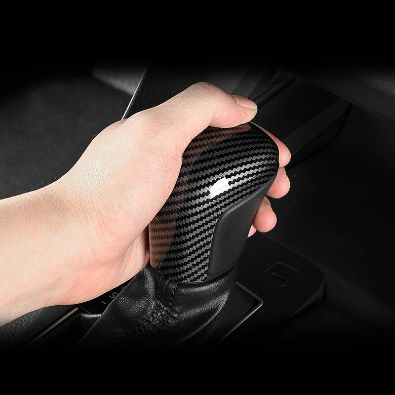 Автомобильная ручка переключения передач, чехол из углеродного волокна, наклейка с рисунком для Toyota Corolla Camry Avalon Levin 2019 2020 2021