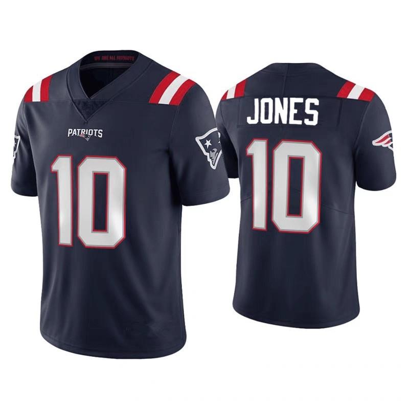 NFL Team Apparel Patriots Steelers Embroidered V-Neck Oversized Jersey Men Sports Fan Wear