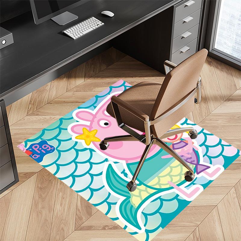 Peppa Pig2 Printed Absorbent Washable Carpet, Non-Slip Bathroom Mats, Kitchen Rugs, Yoga Mat,Living Room Entrance, Camping Picnic Rugs