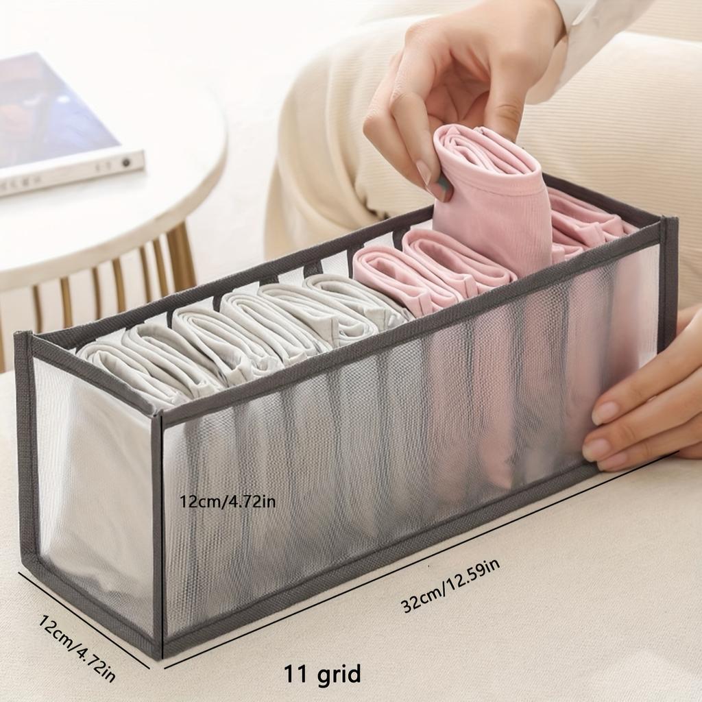 1/3/6pcs-Underwear Drawer Organizer Storage Box Foldable Closet Organizers Drawer Divider Storage Boxes For Underpants Socks Bra