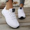 Winter Fashion Plush Walking Flats, Sports Shoes, Women'S Casual Shoes