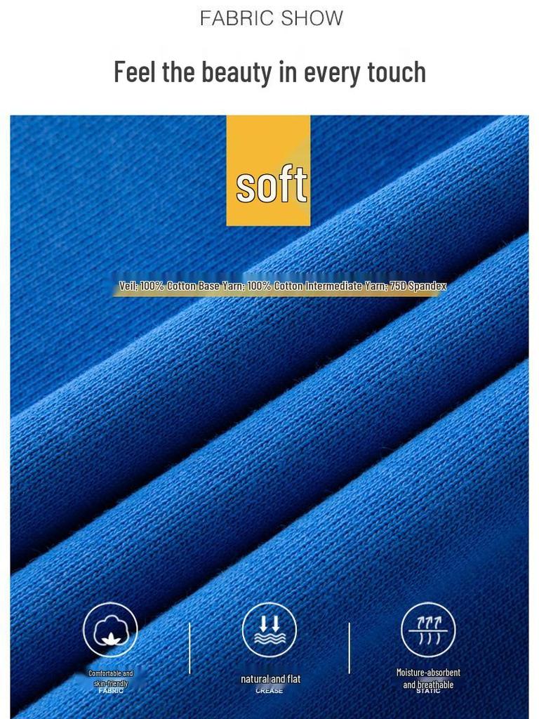 Мужская хлопковая толстовка с круглым вырезом: Весна/Осень, Свободный крой, Большой размер, Однотонный, Парная спортивная одежда, Куртка-футболка с длинным рукавом и логотипом.