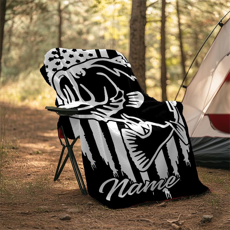 Personalized Custom Name Blanket - Nash logo Print Design,Blanket for Sofa,Bed,Travel,Camping - Soft and Warm, Great Gift